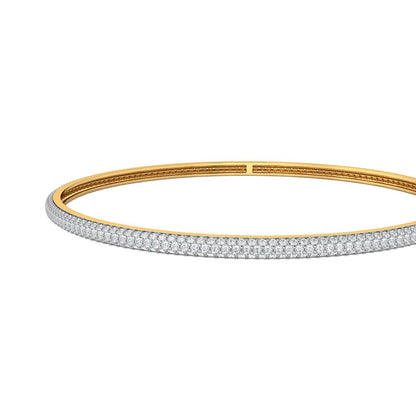 The Halo Diamond Bangles