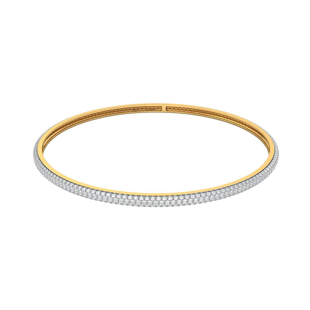 The Halo Diamond Bangles