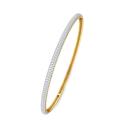 The Halo Diamond Bangles