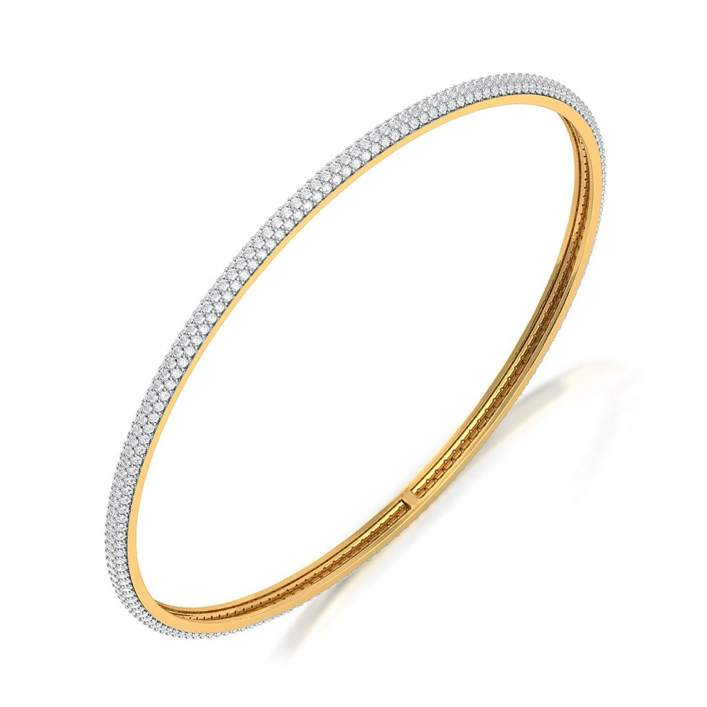 The Halo Diamond Bangles