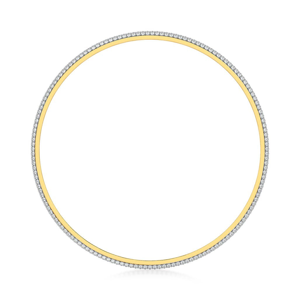 The Halo Diamond Bangles