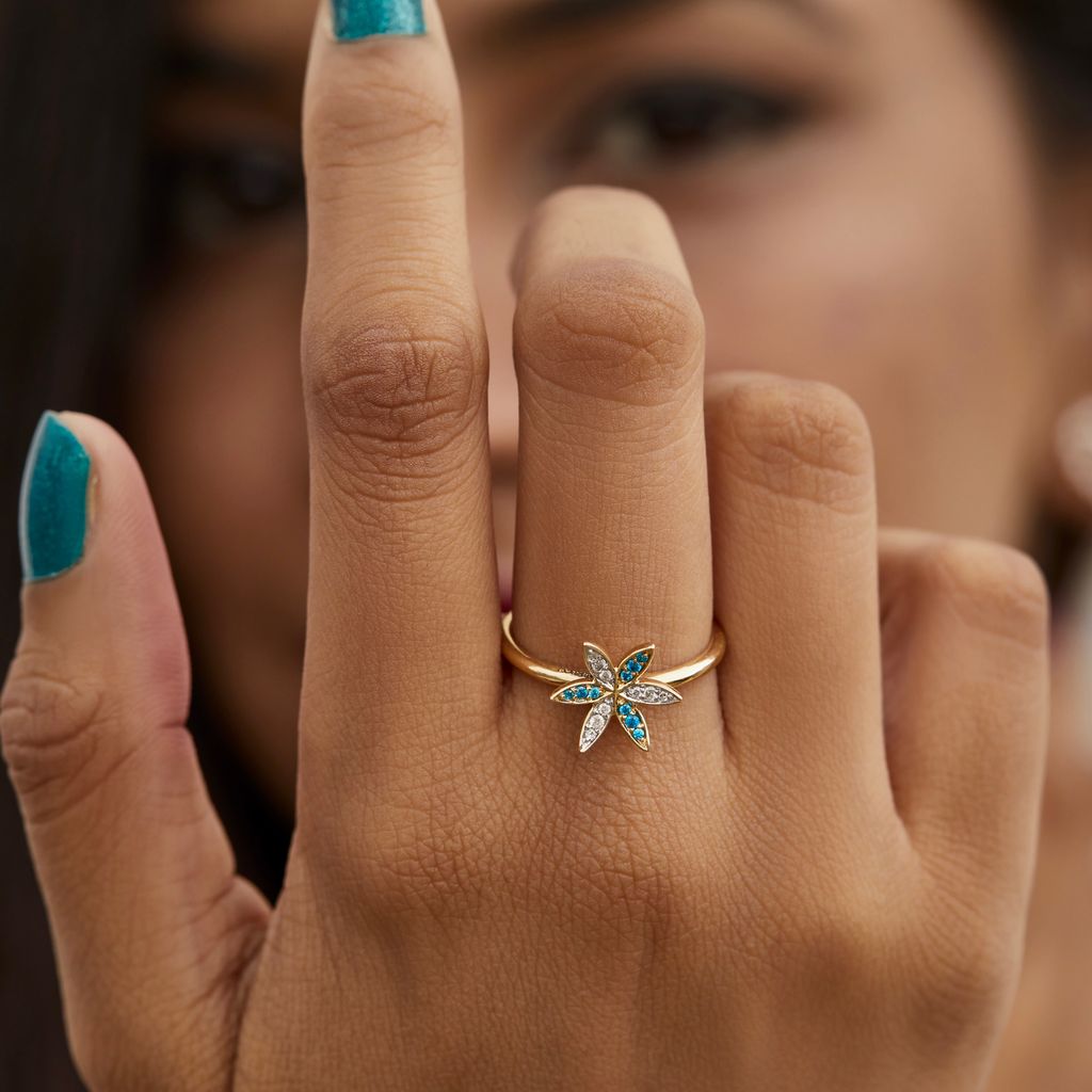 Flower Rush Diamond Rings