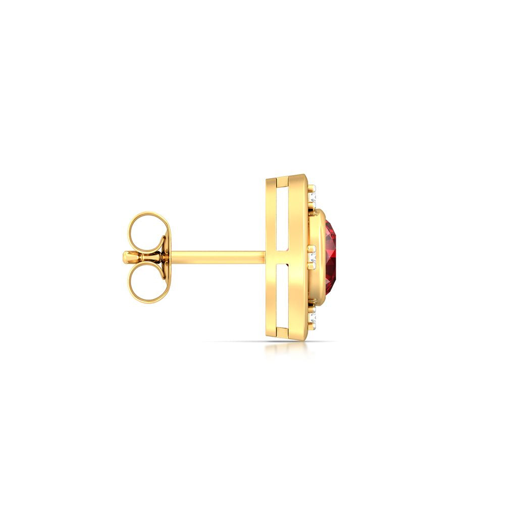 Gorgeous in Garnet Diamond Earrings