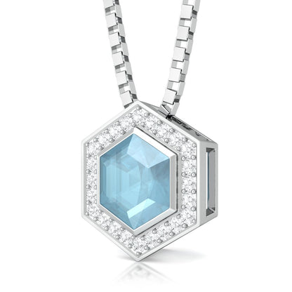 Belle in Blue Diamond Pendants