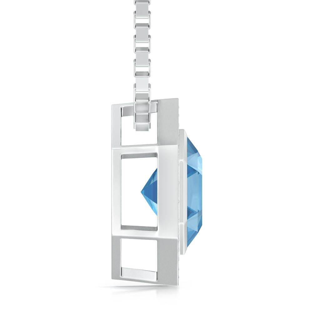 Belle in Blue Diamond Pendants