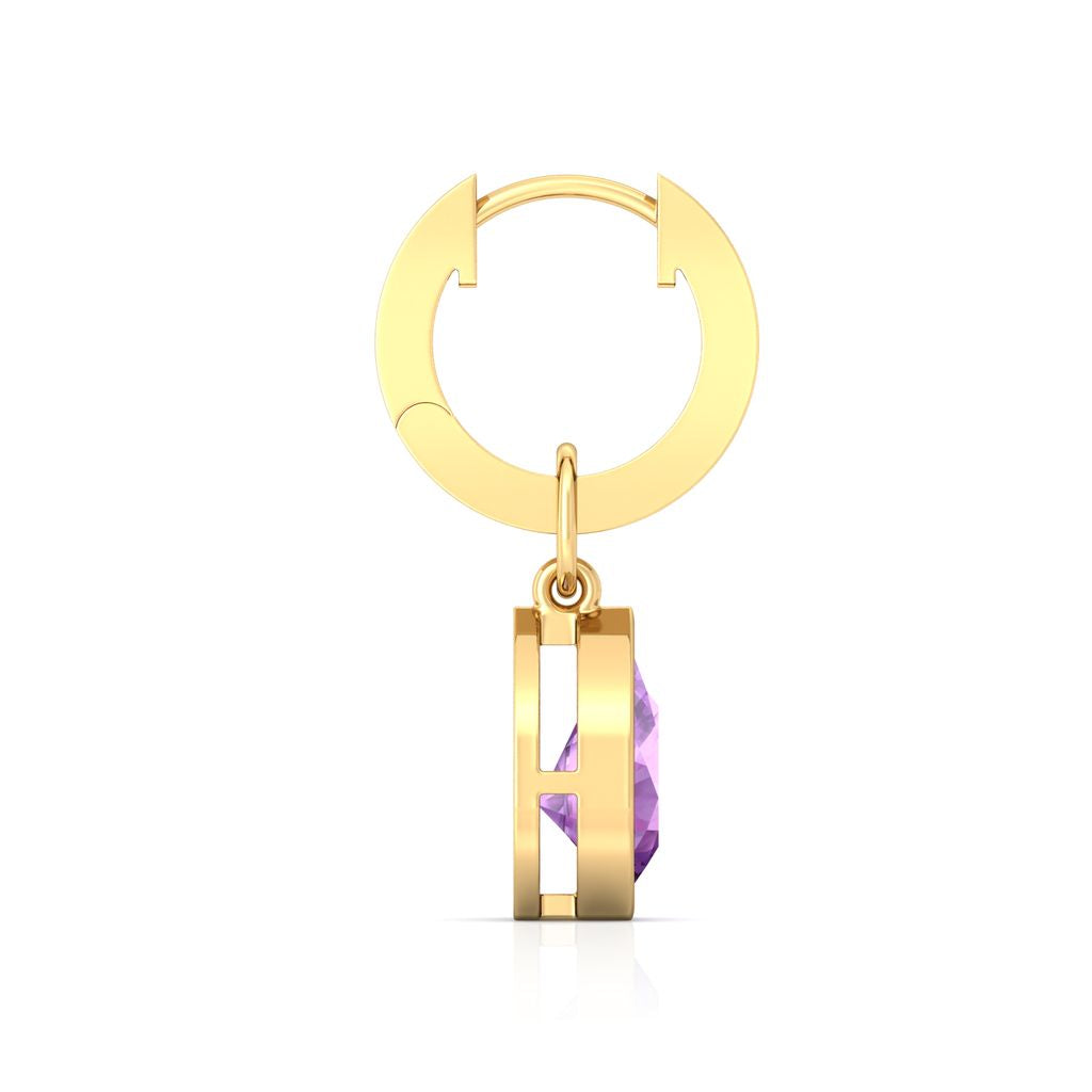 Plum Divine Diamond Earrings