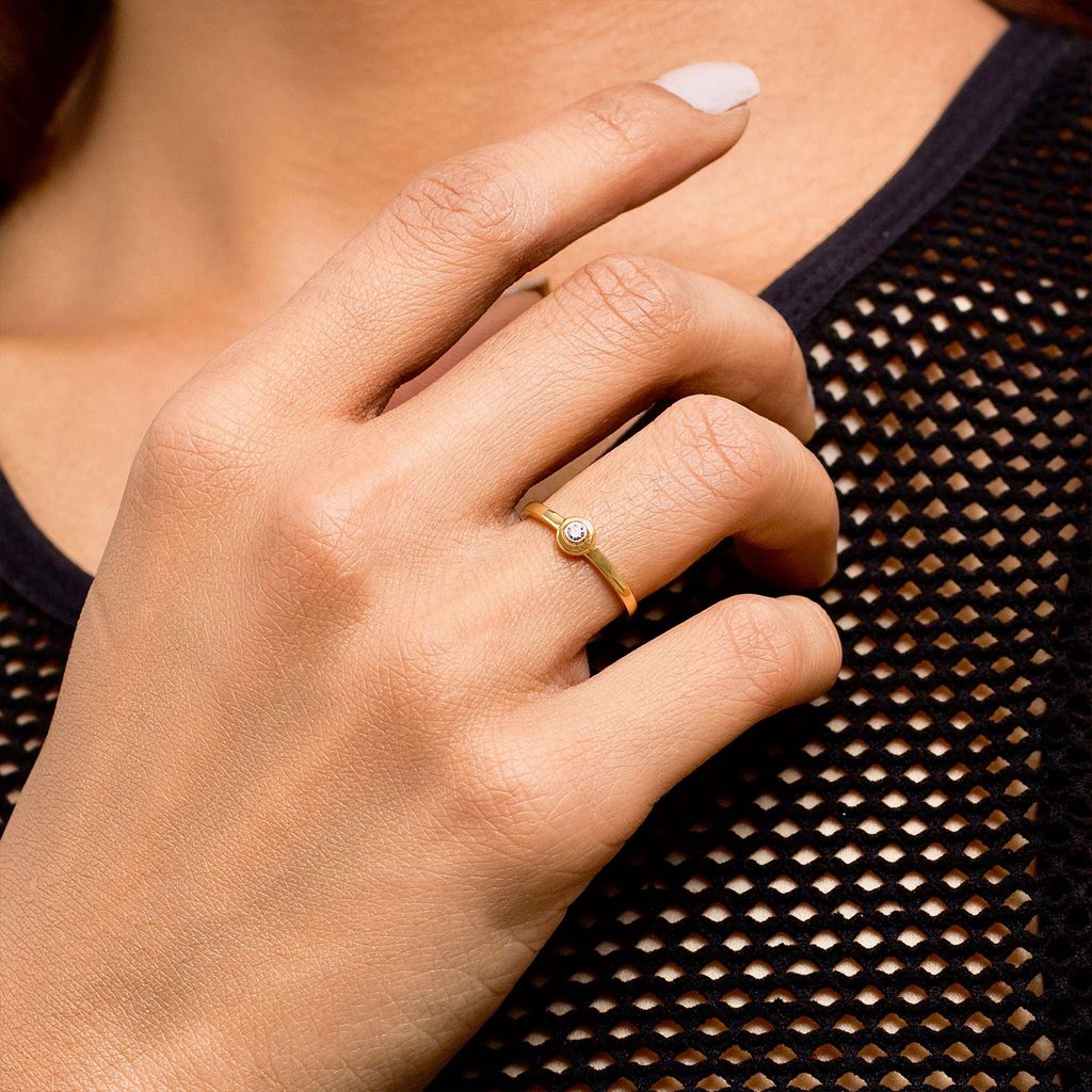 Diamond orb Diamond Rings