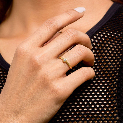 Diamond orb Diamond Rings