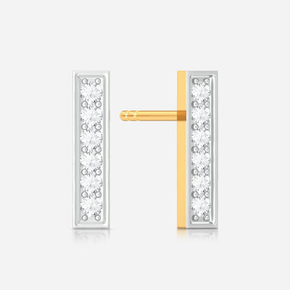 Linear equation Diamond Earrings