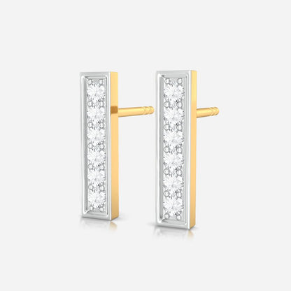 Linear equation Diamond Earrings