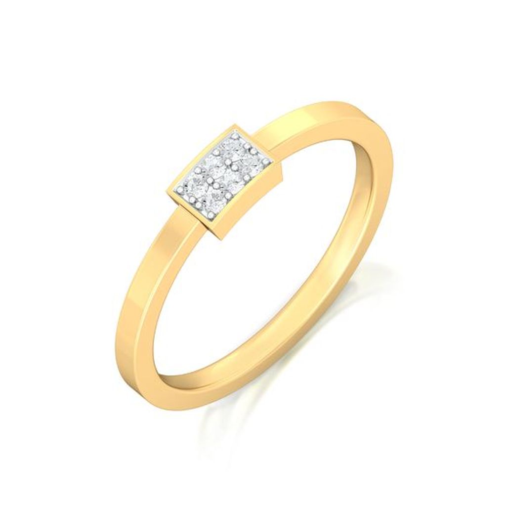 Oblong Bling Diamond Rings
