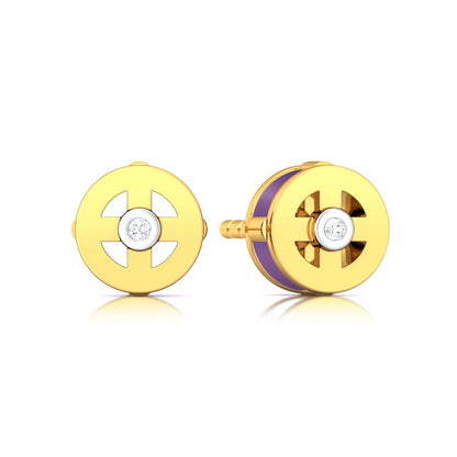 Wheel of Fortune Diamond Earrings