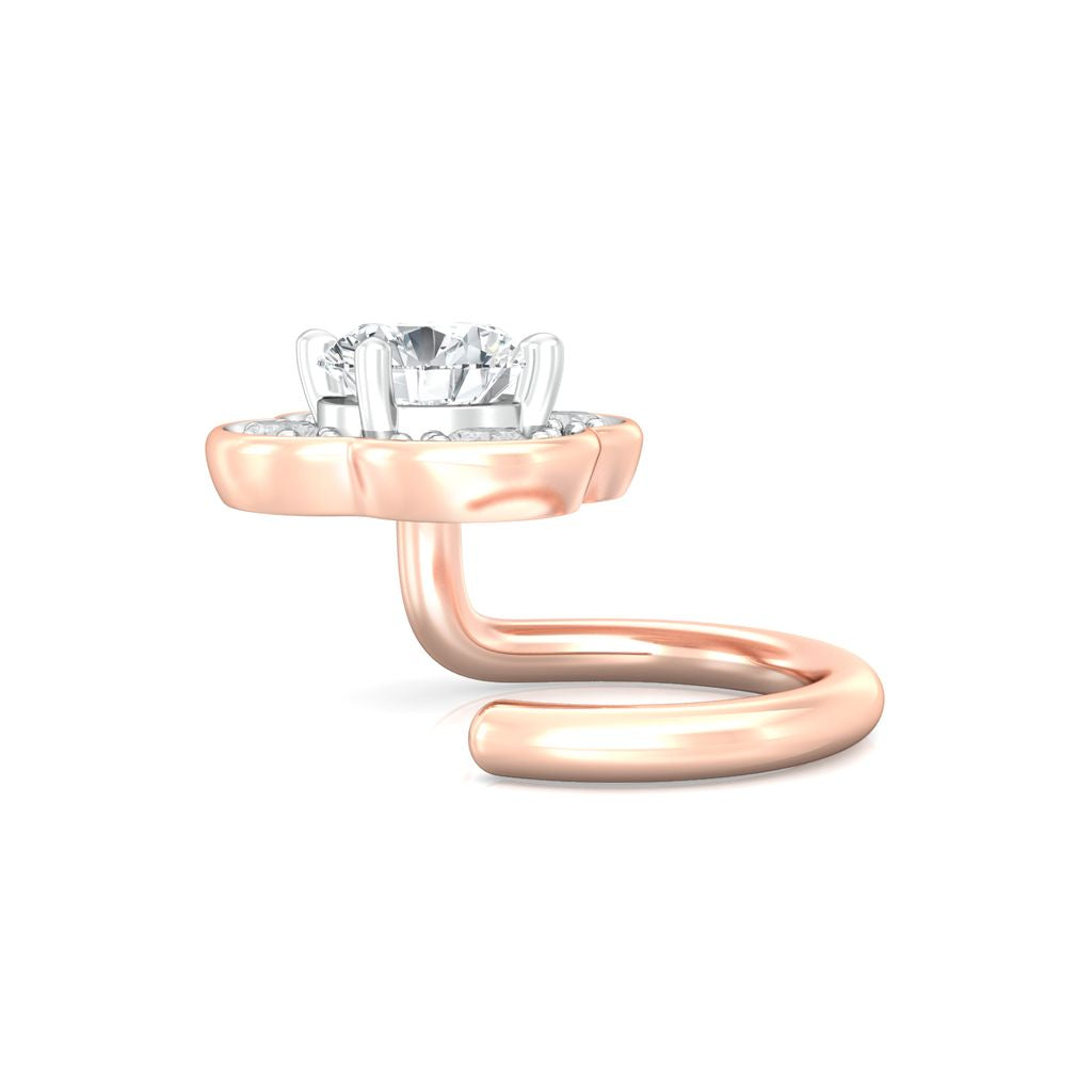 Eternity Blossoms Diamond Nose Pins