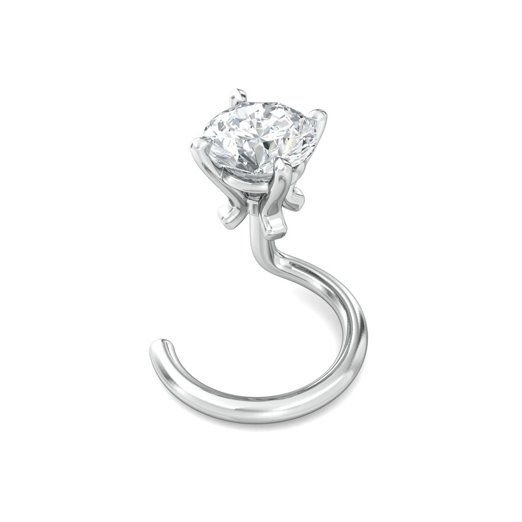 Sassy Solitaire Diamond Nose Pins