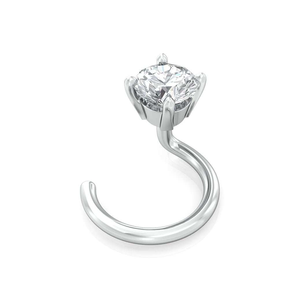 Solitaire Extraordinaire Diamond Nose Pins