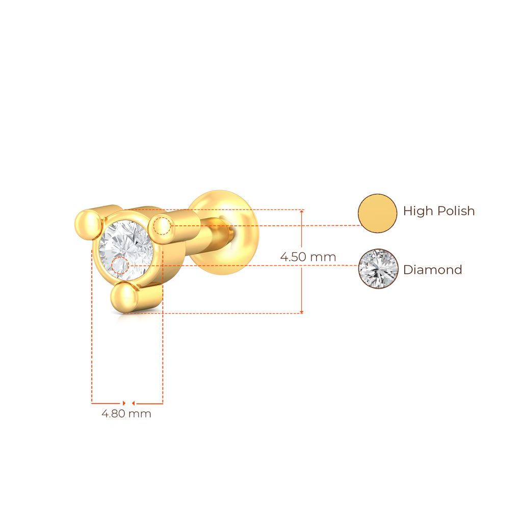 Bonjour Bijou Diamond Nose Pins