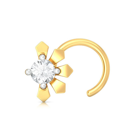 Petal Flutter Diamond Nose Pins
