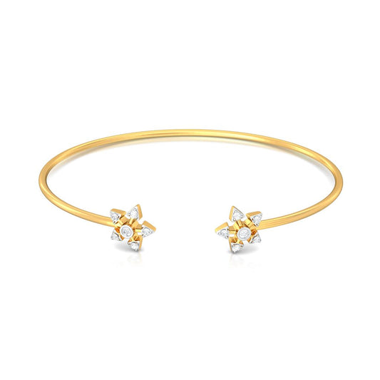 Paddle Wheel Cradle Diamond Bangles