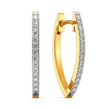 Minimal Magic Diamond Earrings