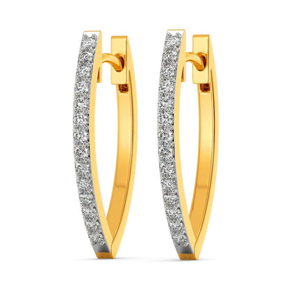 Minimal Magic Diamond Earrings