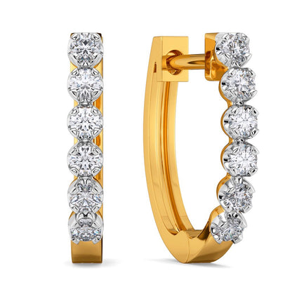 Linear Lane Diamond Earrings