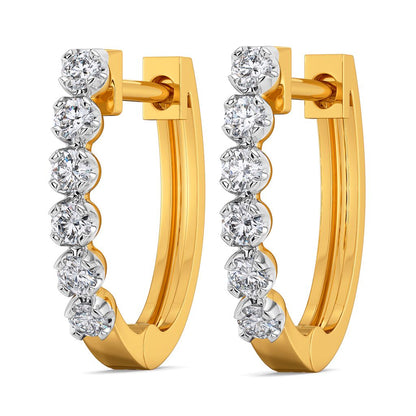 Linear Lane Diamond Earrings