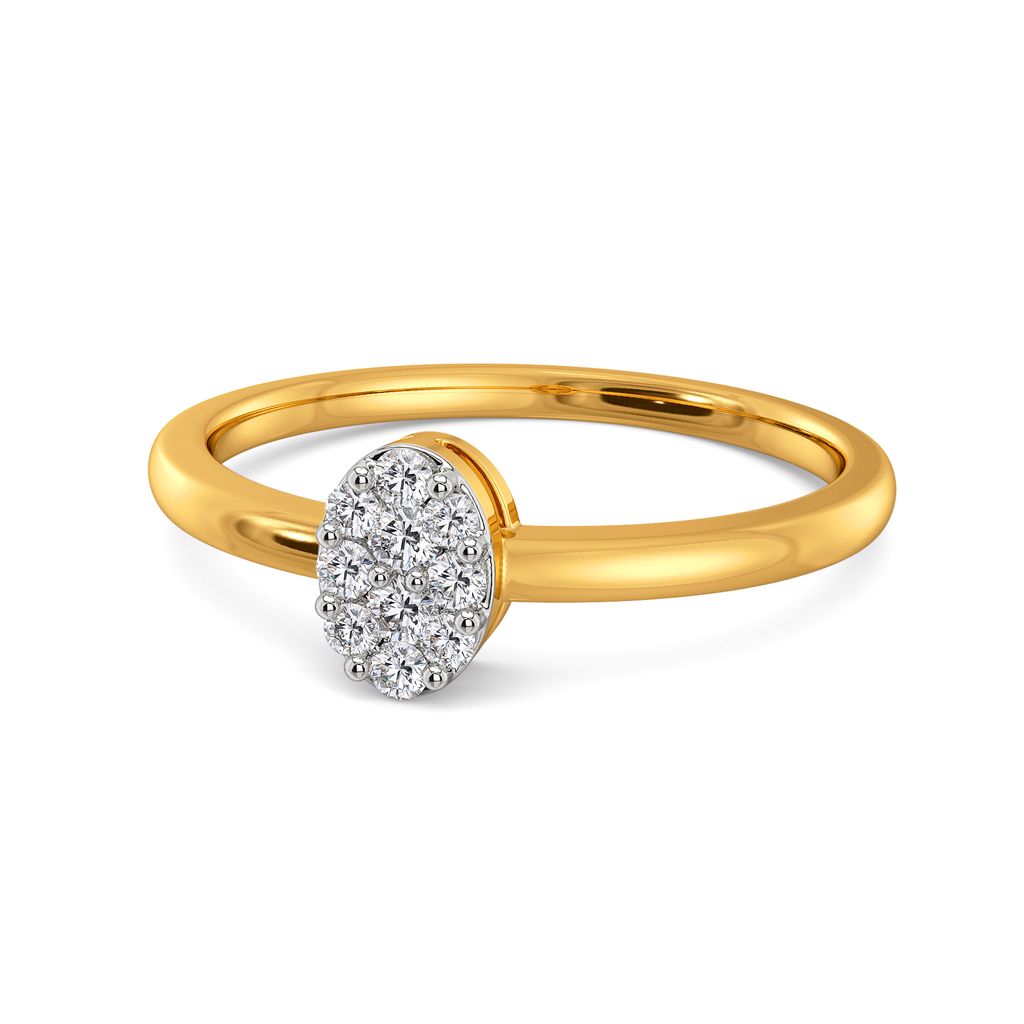 Oval Oath Diamond Rings