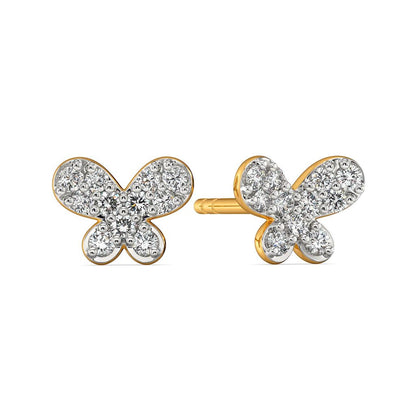 Butterfly Binds Diamond Earrings