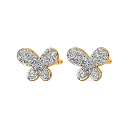 Butterfly Binds Diamond Earrings