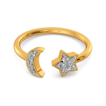 Moon N Stars Diamond Rings