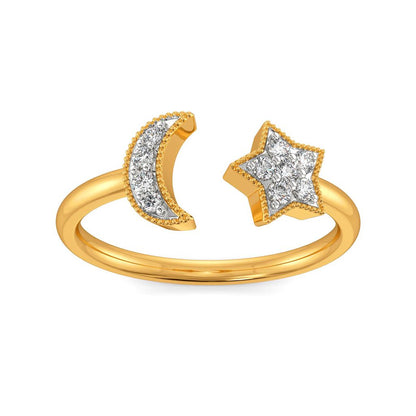Moon N Stars Diamond Rings