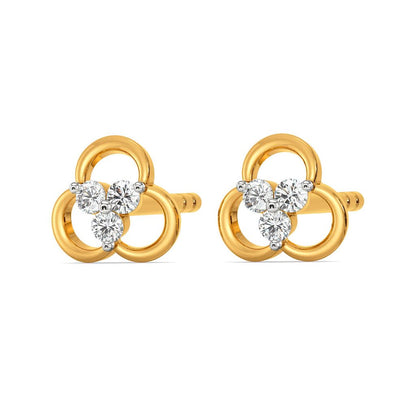 Troika Tree Diamond Earrings