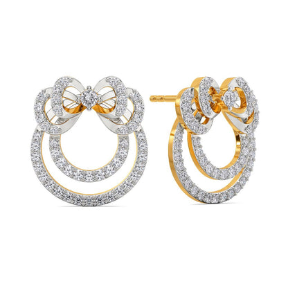Bow Blends Diamond Earrings