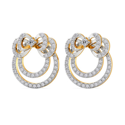 Bow Blends Diamond Earrings