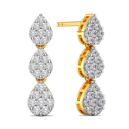 Dash Drops Diamond Earrings