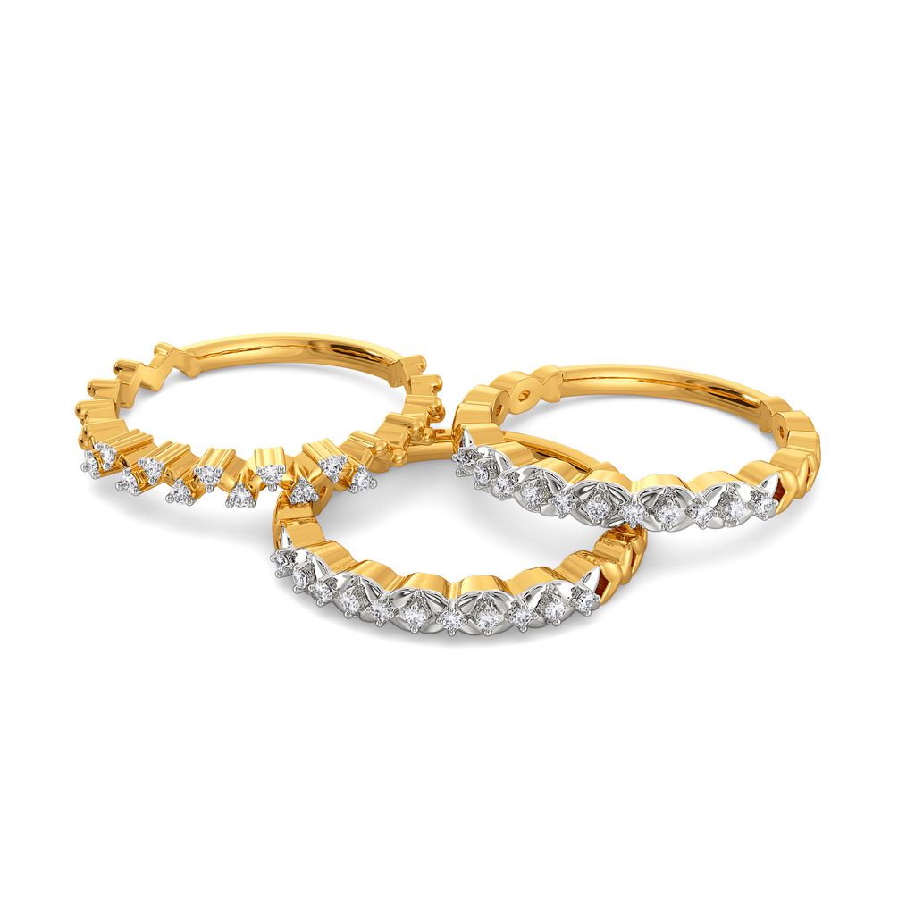 Glimmer Glam Diamond Rings