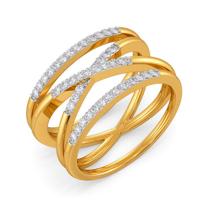 Cross Coruscant Diamond Rings