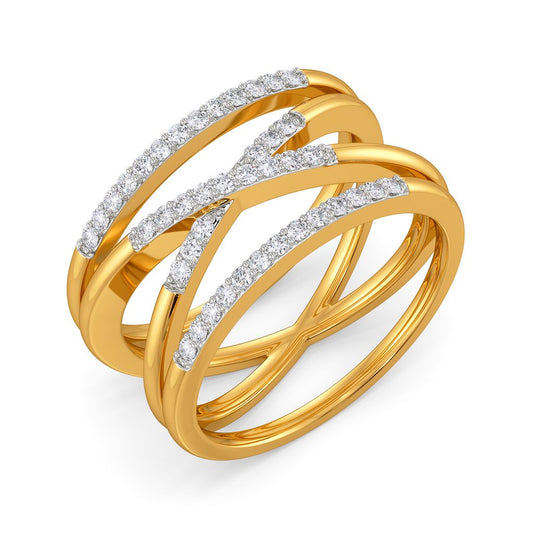 Cross Coruscant Diamond Rings