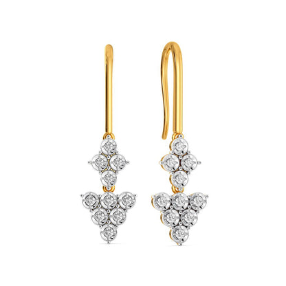 Glitzy Pop Diamond Earrings