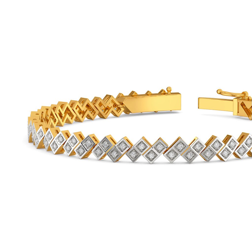 Elegant Dashes Diamond Bracelets