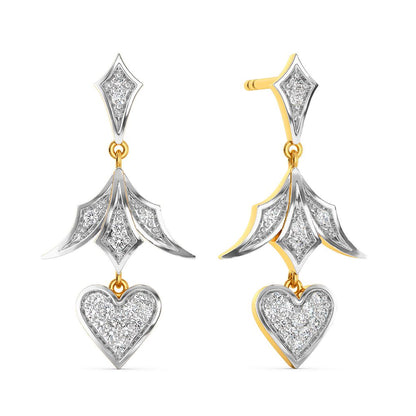 Heart D��cor Diamond Earrings