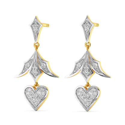 Heart D��cor Diamond Earrings