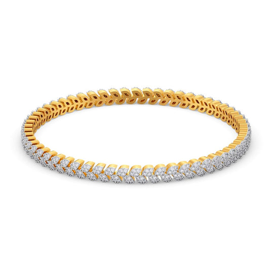 Leafy Leisure Diamond Bangles