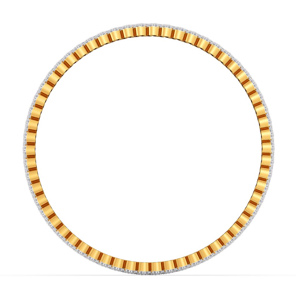 Leafy Leisure Diamond Bangles