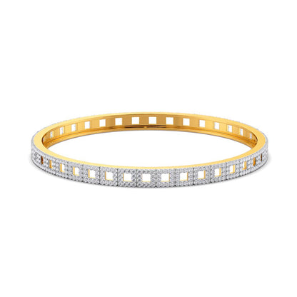 Sparkle O Square Diamond Bangles