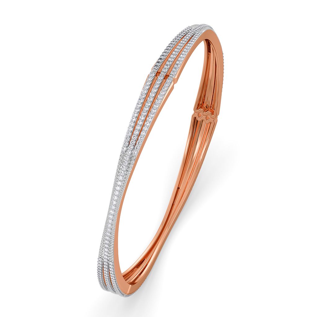 Stem to Shimmer Diamond Bangles