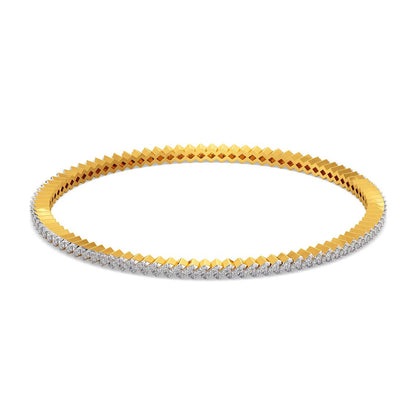 Sparkling Skews Diamond Bangles