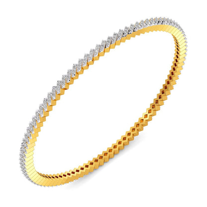 Sparkling Skews Diamond Bangles