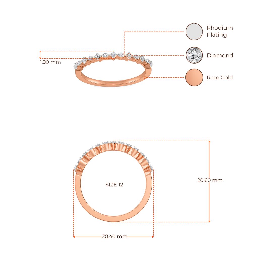 Rhomb Rosettes Diamond Rings