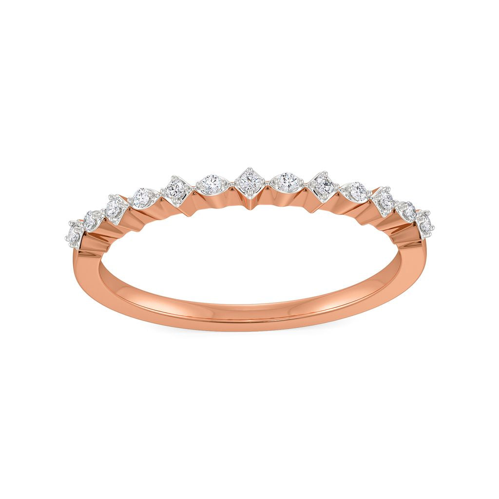 Rhomb Rosettes Diamond Rings